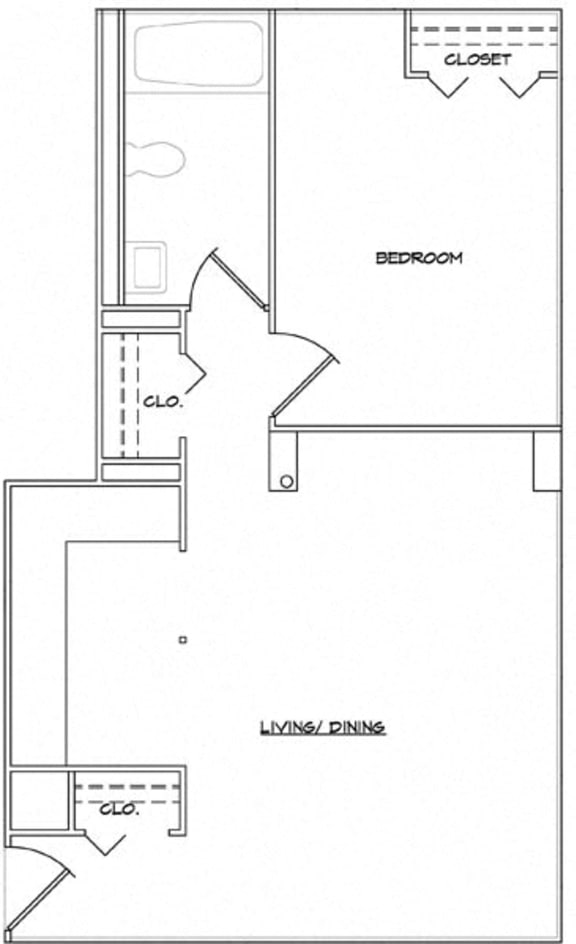 Floor Plans of Bancroft Luxury Apartments in Saginaw, MI